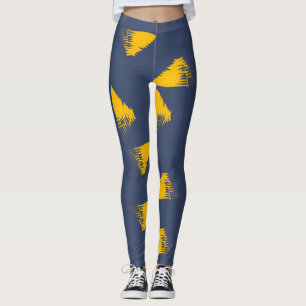 Legging Triângulos amarelos, legal, únicos, de tendências