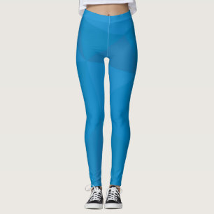 Legging Triângulos azuis, modernos, legal, modernos, futur
