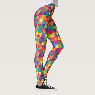 Legging Triângulos brilhantes profundos - teste padrão
