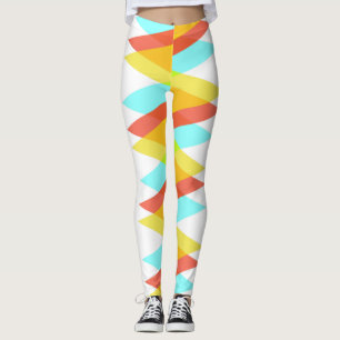 Legging Triângulos do amarelo, do vermelho e do azul do