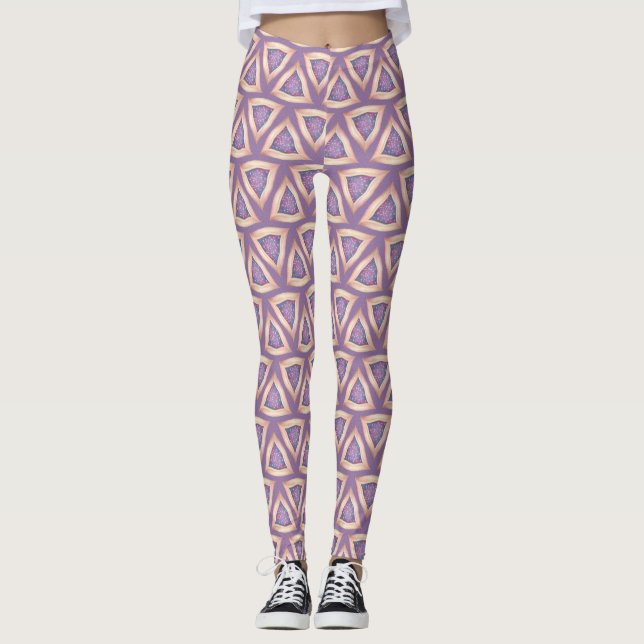 Legging triângulos texturizados (Frente)