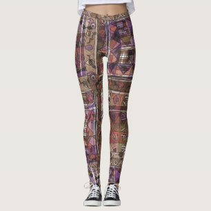 Legging Tribal abstrato africano fascinante