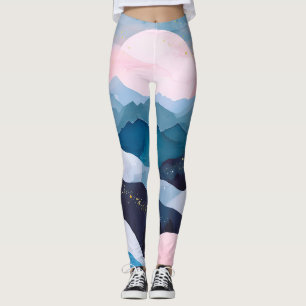 Legging Trilha de Água Minimalista Dourada