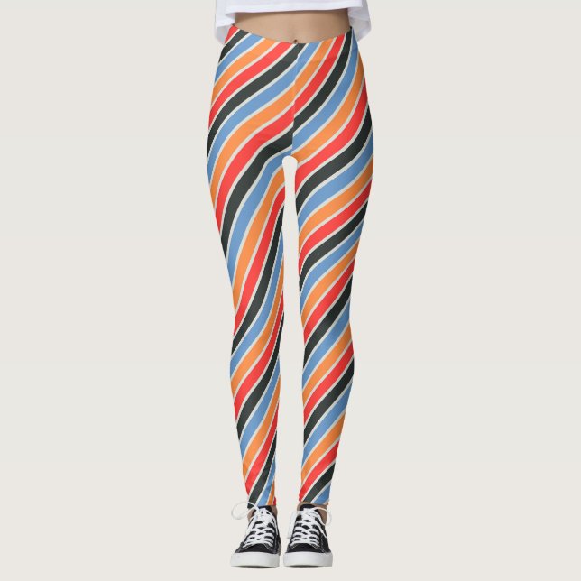 Legging Trilha de Diagonal Retroativa | Moda Moderna Color (Frente)