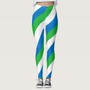 Legging Trilha Diagonal das Cores de Bandeira Nacionais da