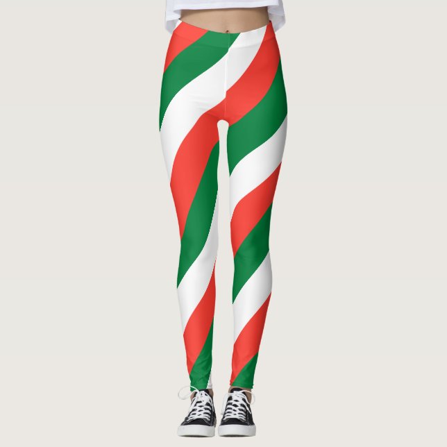 Legging Trilha Diagonal das Cores de Bandeiras Nacionais d (Frente)