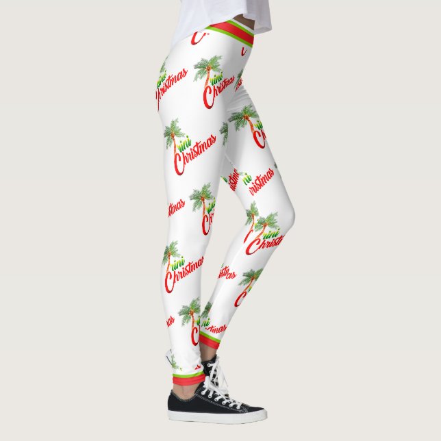 Legging Trini Natal em BRANCO (Direita)