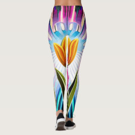 Legging Trio de Tulipas: Um Burst de Beleza Springtime