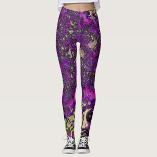 Legging Trippy Groovy Funky Arte Fractal