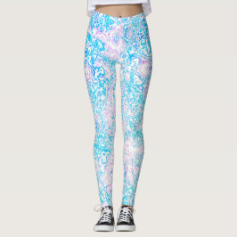 Legging Trippy Groovy Hippie Boho Funky Marble