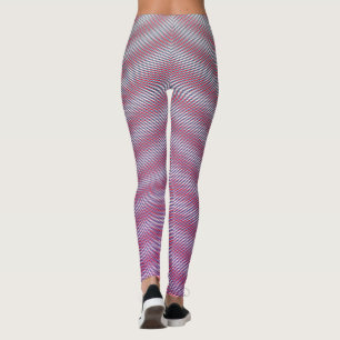 Legging Triquete de Gradiente Preto com Faixa Horizontal V