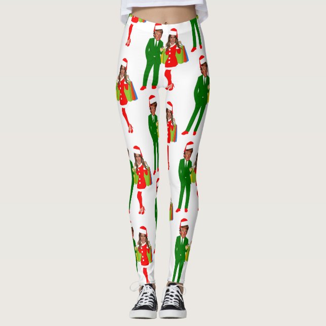Legging tropete de papais noeis da melania (Frente)
