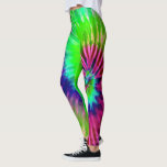 Legging Tropical Rainbow Verde Magenta Starburst Tie Dye<br><div class="desc">Estas leggings apresentam um brilhante design de gravata psicodélica do arco-íris que lembra a contracultura hippie dos anos 60. Perfeito para ioga,  correndo,  trabalhando na academia,  ou apenas quando você quer vestir umas fotos sexy bonitinhas. As cores incluem verde-neon,  magenta e azul.</div>