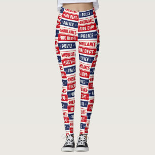 Legging Trovão da Polícia de Fogo Thunder_Cove