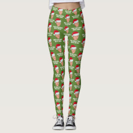 Legging Trump com Santa Hat - Faça Excelente de Natal nova