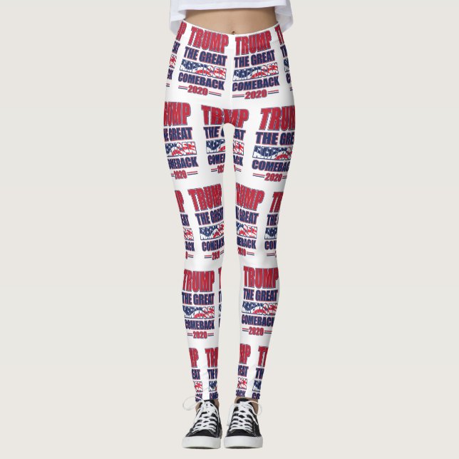Legging Trump do excelente americano Comeback (Frente)