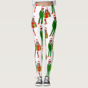 Legging trunfo do papai noel de Melania