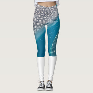 Legging Tubarão-baleia nadando debaixo da água