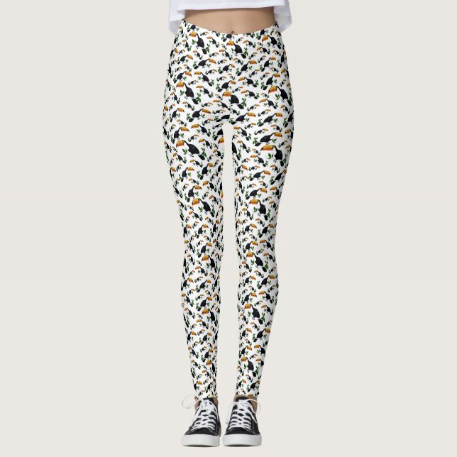 Legging Tucanos Tropicais - Selva Divertida (Frente)