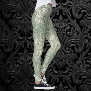 Legging Tulipa por William Morris, Arte Floral Vintage