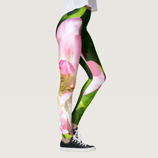 Legging Tulipa rosa-branca (Direita)