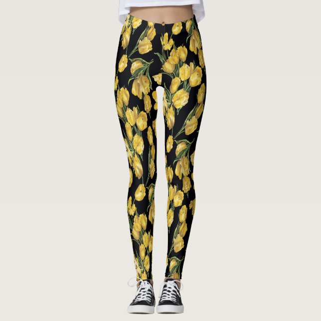 Legging Tulipas Amarelas (Frente)