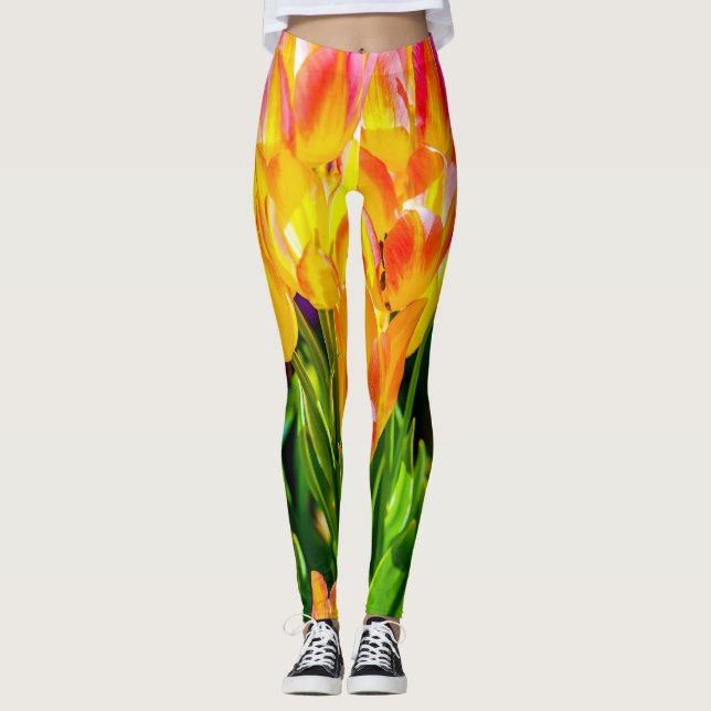 Legging Tulipas Coloridas (Frente)