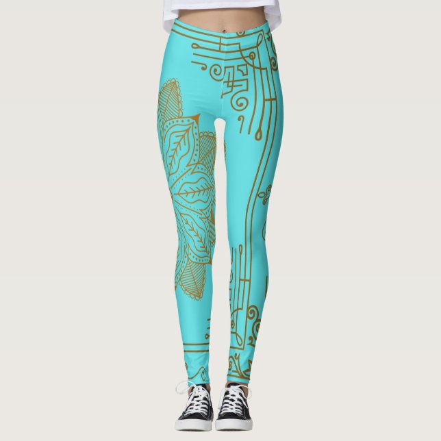 Legging "Turquesa" Art Nouveau (Frente)