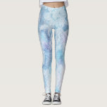 Legging Turquesa do azul da aguarela da textura do laço do<br><div class="desc">Caneleiras bonito e da aguarela com azul iridescente, turquesa e tocado delicadamente apenas por uma sugestão do laço branco em torno da cintura. O *~* meu nome é Anna Rosa e eu sou uma energia cura de canalização de Reiki do curandeiro remoto internacionalmente conhecido da energia da distância e minha...</div>