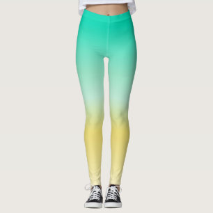 Legging Turquesa Socialita e Amarelo