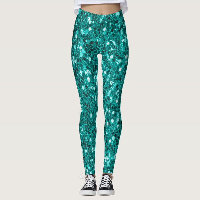 Legging Turquesas Sparkles: Bright Close Foundation (Frente)
