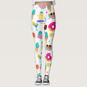 Legging Tutti Fruitti Guloseimas de Sorvete de Frutas de V