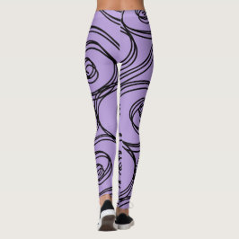 Legging ULTRAVIOLETA do TESTE PADRÃO do REDEMOINHO por