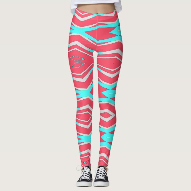 Legging Um abstrato de multicores moderno "Ratti_Creative_ (Frente)