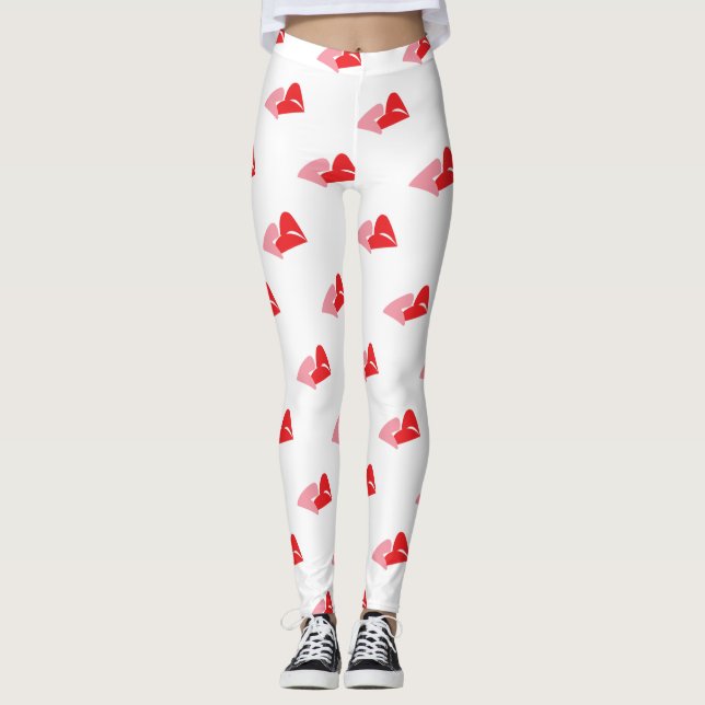 Legging Um beijo liga dois corações (Frente)