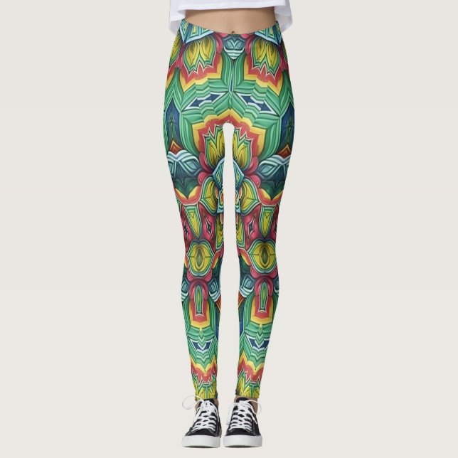 Legging Um clássico de multicor exclusivo "Ratti_Creative_ (Frente)