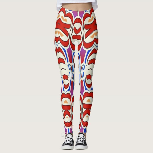Legging Um clássico de multicor exclusivo "Ratti_Creative_ (Frente)