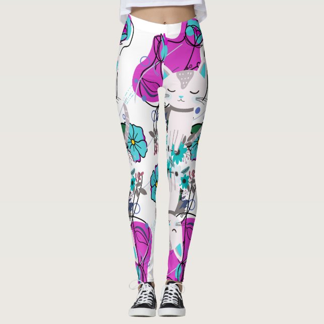 Legging Um Design Colorido Moderno (Frente)