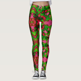 Legging Um estudo em rosa e verde
