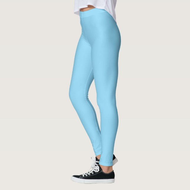 Legging Um fundo azul claro sólido preenche (Esquerda)