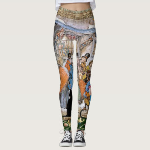 Legging Um impressão de arte Vintage