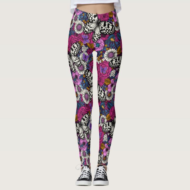 Legging Um jardim II colorido (Frente)