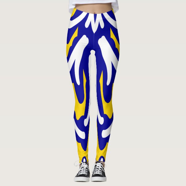 Legging Um leggin "Ratti_Creative_Arts" de multicores vibr (Frente)