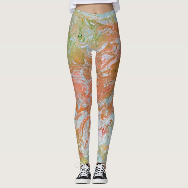 Legging Um mundo em Pastel de Fogo (Frente)