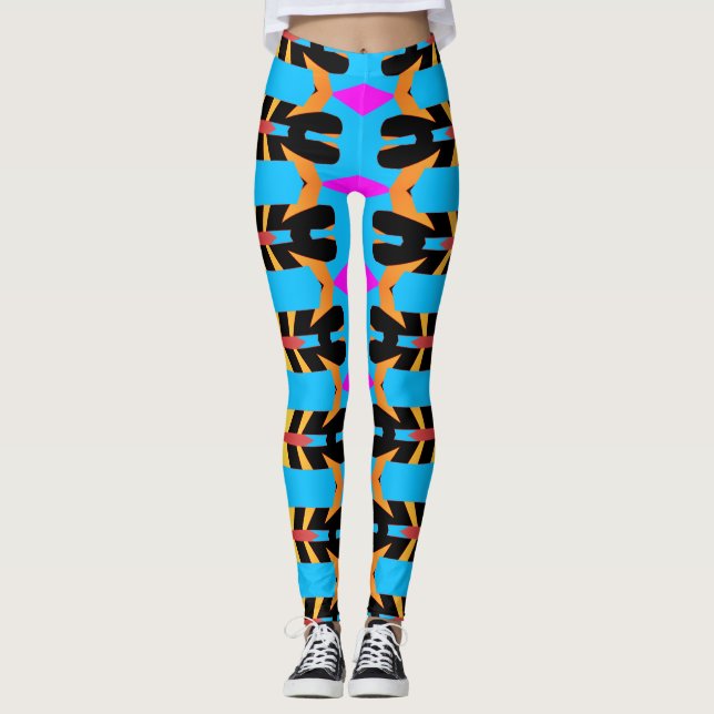 Legging Um padrão colorido "Ratti_Creative_Arts" L (Frente)