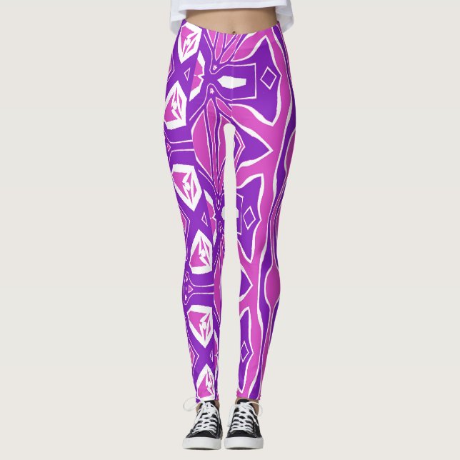 Legging Um padrão de tecido "Ratti_Creative_Arts" (Frente)