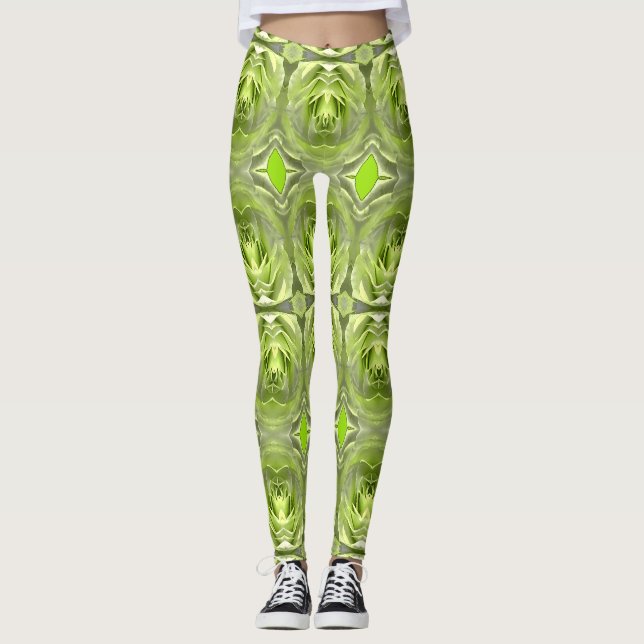Legging Um padrão floral "Ratti_Creative_Arts" Le (Frente)
