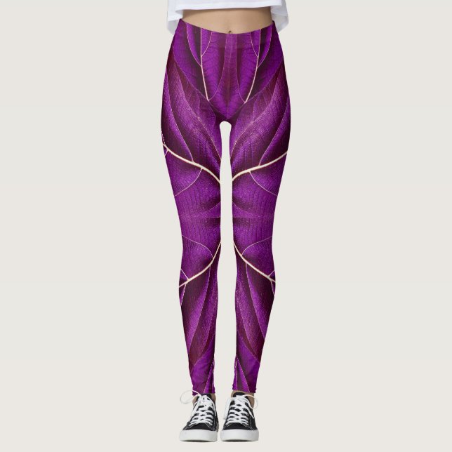Legging Um roxo único "Ratti_Creative_Arts"  (Frente)