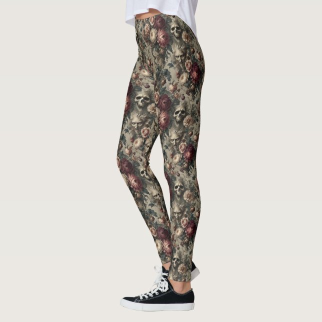 Legging Um Sangue para Seguir - Vitoriano Gótico (Esquerda)