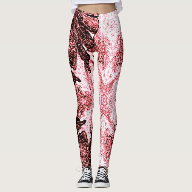 Legging Um Toque de Vermelho (Frente)